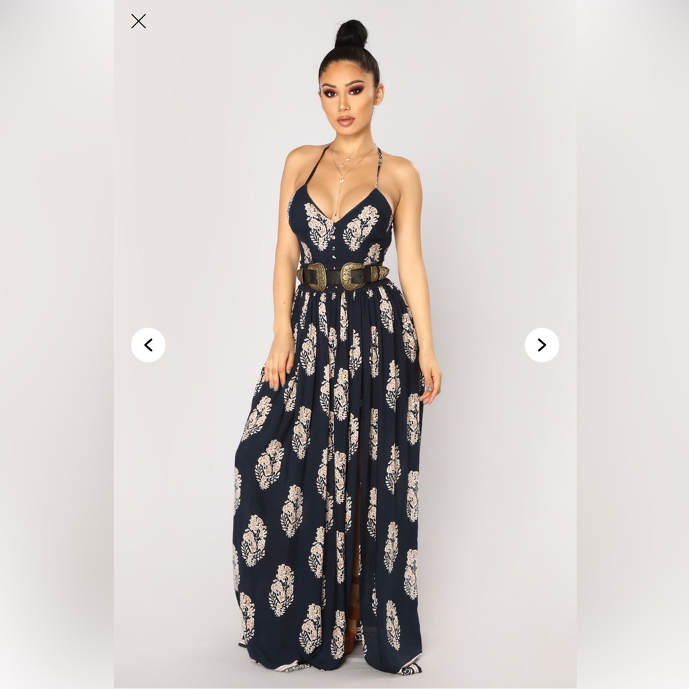 Fashion Nova Holy Slit Dress Size L